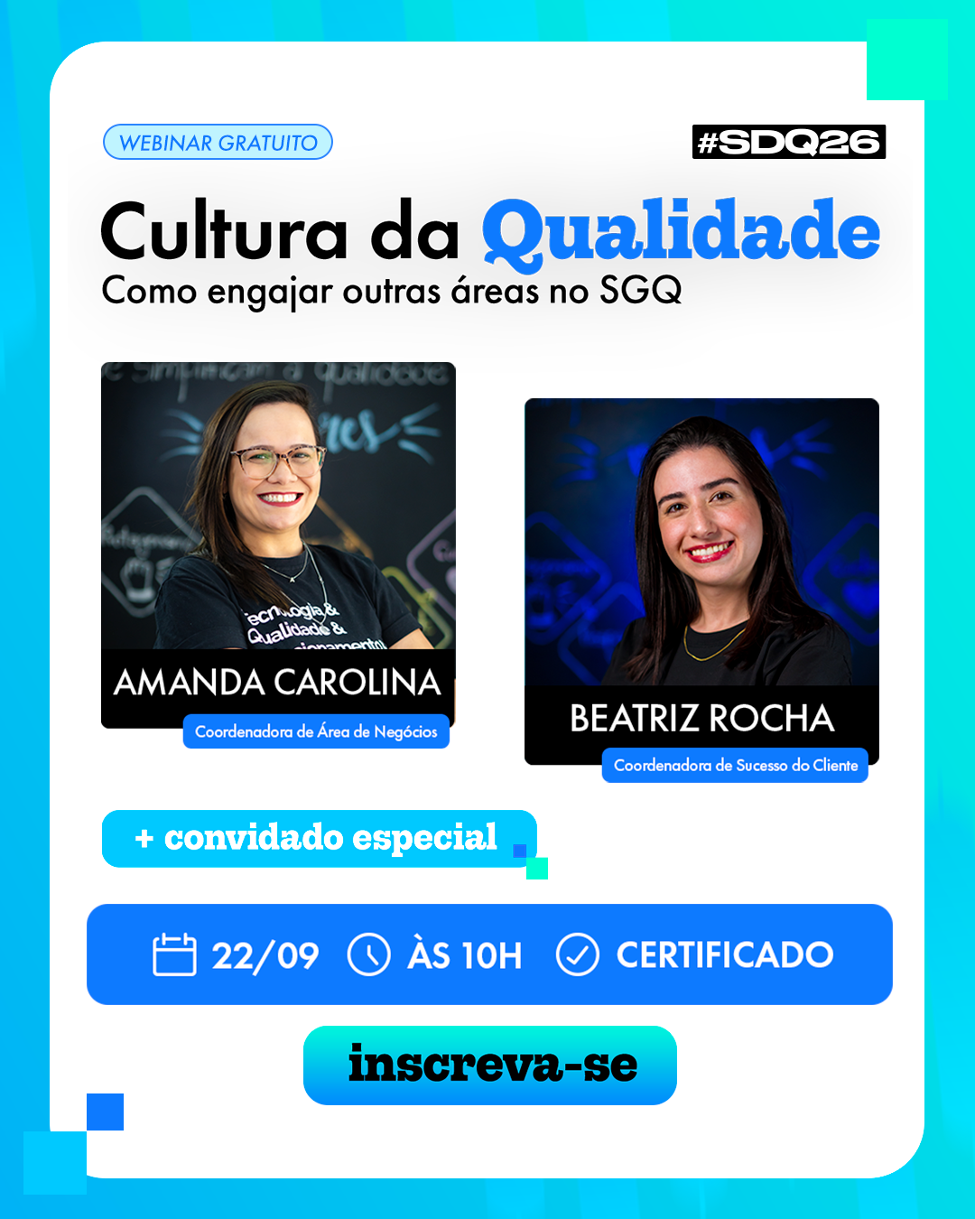 Webinar Cultura da Qualidade — Semana da Qualidade 2026